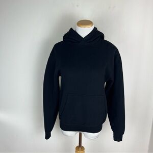 Aritzia Sweatfleece Perfect Black Hoodie Sweatshirt Size XS